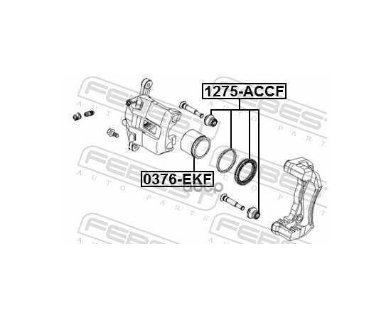 Купить РЕМКОМПЛЕКТ СУППОРТА ТОРМОЗНОГО ПЕРЕДНЕГО HYUNDAI ACCENT 06- 1275-ACCF