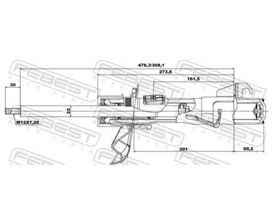 Купить АМОРТИЗАТОР ПЕРЕДН ЛЕВЫЙ MAZDA 3 (BK) 05665298FL