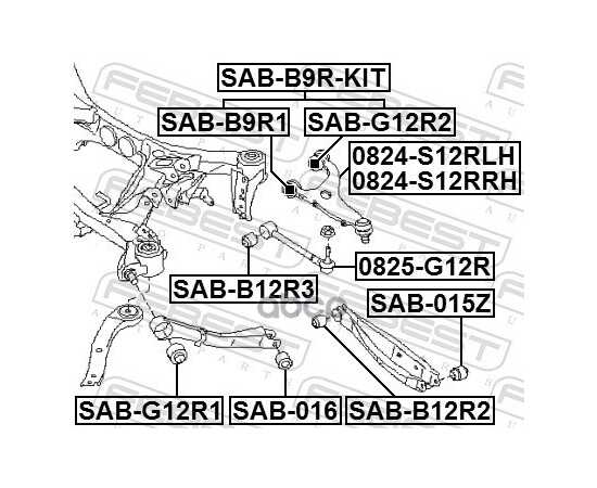 Купить РЫЧАГ ЗАДН ПОДВЕСКИ ВЕРХ ПРАВ SUBARU LEGACY/LEGACY OUTBACK B14 09-14 0824-S12RRH