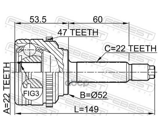 Купить ШРУС ВНЕШНИЙ CHEVROLET AVEO 09- 1110-007A47