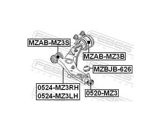 Купить РЫЧАГ ПОДВЕСКИ 0524-MZ3RH