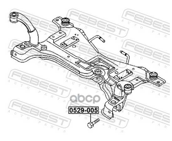 Купить БОЛТ КРЕПЛЕНИЯ ПОДВЕСКИ MAZDA 3 (BK/BL) 0529-005