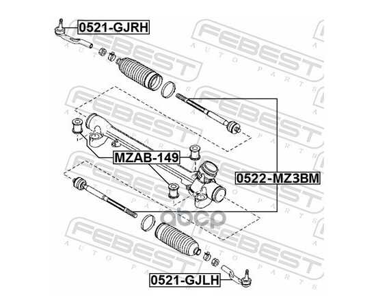 Купить НАКОНЕЧНИК РУЛЕВОЙ ПРАВЫЙ MAZDA 6 GJ 2012- 0521-GJRH