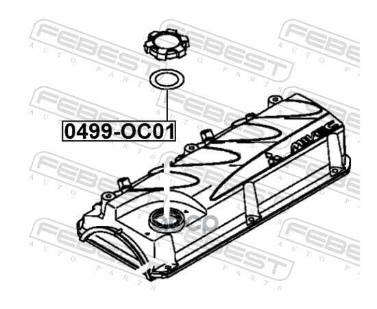 Купить ПРОКЛАДКА КРЫШКИ МАСЛОЗАЛИВНОЙ ГОРЛОВИНЫ 0499-OC01