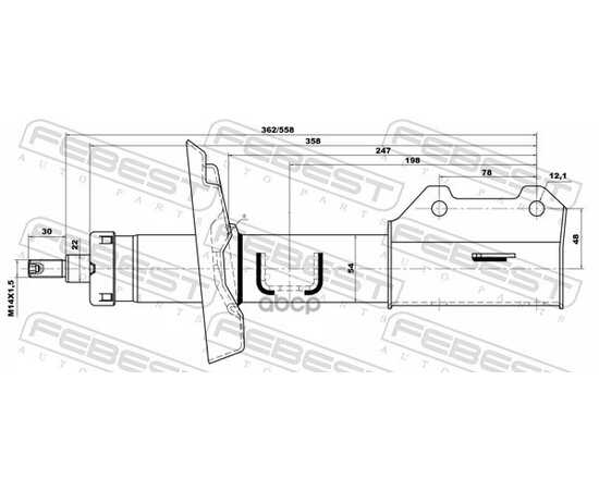 Купить АМОРТИЗАТОР ПЕРЕДНИЙ L CHEVROLET CRUZE/OPEL ASTRA J FEBEST 10660617FL