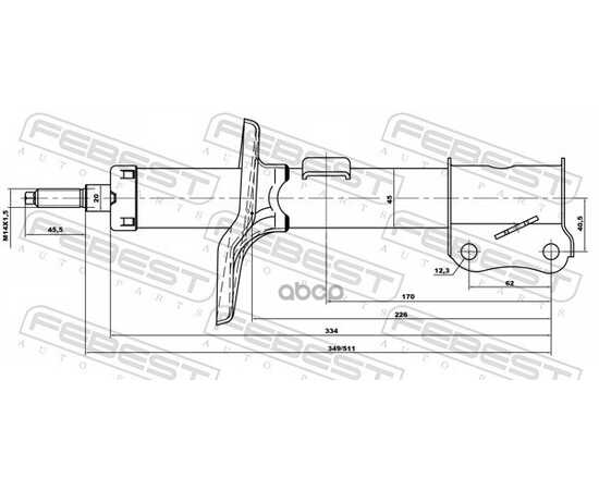 Купить АМОРТИЗАТОР ПЕРЕДН ПРАВЫЙ CHEVROLET AVEO 2012-2017 10666582FR