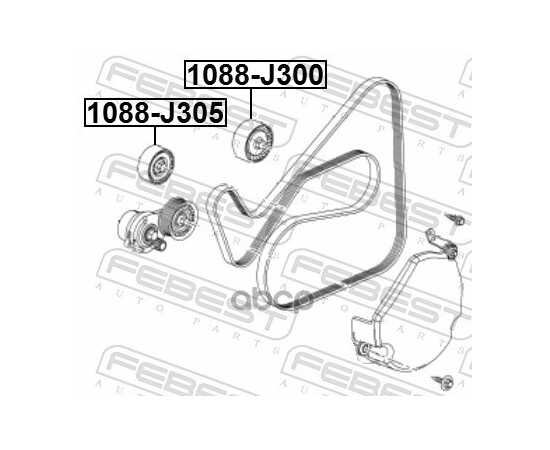 Купить РОЛИК ОБВОДНОЙ CHEVROLET CAPTIVA 2010- 1088-J305