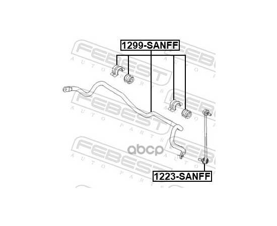 Купить ТЯГА СТАБИЛИЗАТОРА ПЕРЕДНЯЯ HYUNDAI SANTA FE (DM) 2012- 1223-SANFF