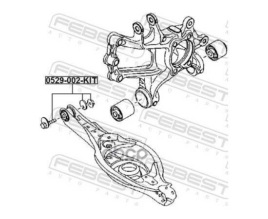 Купить БОЛТ С ЭКСЦЕНТРИКОМ РЕМКОМПЛЕКТ MAZDA 3 AXELA BM 2014-2014 FEBEST 0529-002-KIT