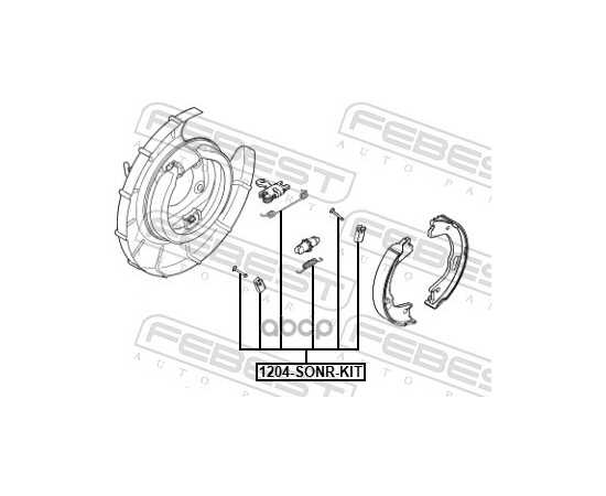 Купить К-КТ МОНТАЖНЫЙ БАРАБАННЫХ КОЛОДОК KIA OPTIMA 2010-2015 1204-SONR-KIT