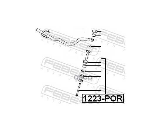 Купить ТЯГА СТАБИЛИЗАТОРА ПЕРЕДНЯЯ HYUNDAI PORTER H-100 2004 1223-POR