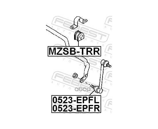 Купить ТЯГА СТАБИЛИЗАТОРА ПЕРЕДНЕГО R FEBEST 0523-EPFR