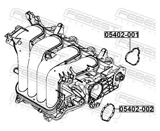 Купить ПРОКЛАДКА КОРПУСА ДРОССЕЛЬНОЙ ЗАСЛОНКИ MAZDA 3 (BK/BL) 05402-002