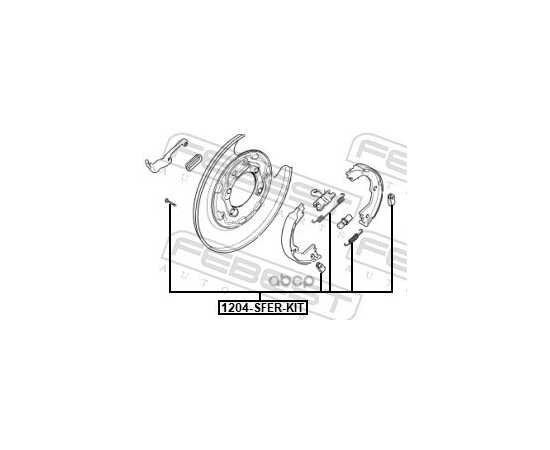 Купить К-КТ МОНТАЖНЫЙ БАРАБАННЫХ КОЛОДОК HYUNDAI SANTA FE 2015- 1204-SFER-KIT