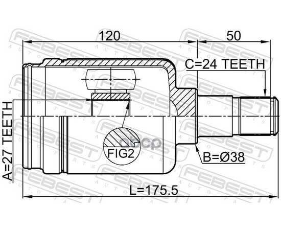 Купить ШРУС ВНУТР ПРАВЫЙ MERCEDES W211 2.0-5.0 1611-211RH