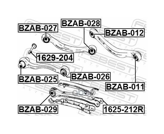 Купить БОЛТ С ЭКСЦЕНТРИКОМ MERCEDES E W212/213 1629-204