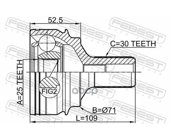 Купить ШРУС ВНЕШНИЙ MERCEDES W212, W221, W222 4-MATIC 1610-221