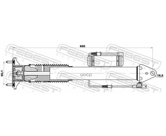 Купить АМОРТИЗАТОР ЗАДНИЙ MERCEDES BENZ GL 450 4MATIC FEBEST 16110-001R