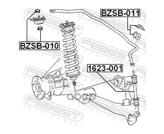 Купить ТЯГА ЗАДНЕГО СТАБИЛИЗАТОРА L=R MB W163 98-05 FEBEST 1623-001