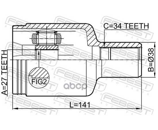 Купить ШРУС ВНУТР ЛЕВЫЙ MERCEDES BENZ E-CLASS 212 4 MATIC 2008-2013 1611-221FLH