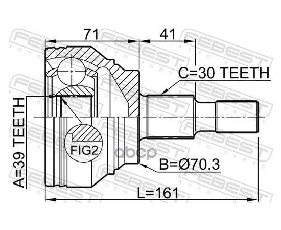 Купить ШРУС ВНЕШНИЙ MERCEDES BENZ ML-CLASS 164 2004-2011 1610-164