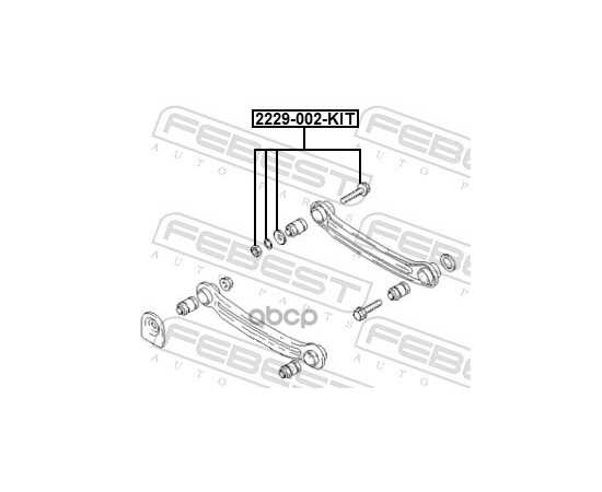 Купить БОЛТ С ЭКСЦЕНТРИКОМ РЕМКОМПЛЕКТ HYUNDAI ACCENT 00 (INDIA PLANT-GEX) 2000- FEBEST 2229-002-KIT