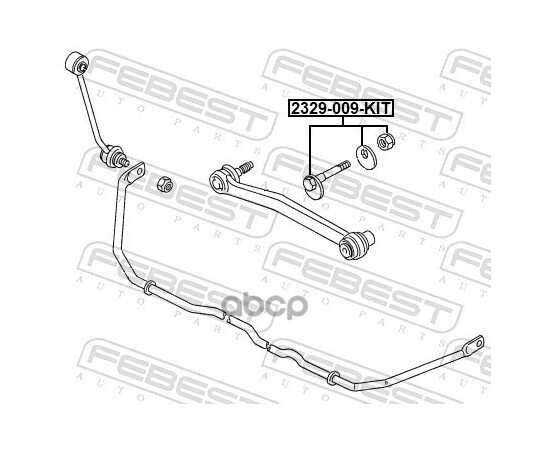 Купить БОЛТ С ЭКСЦЕНТРИКОМ РЕМКОМПЛЕКТ VOLKSWAGEN JETTA 2006-2011 2329-009-KIT