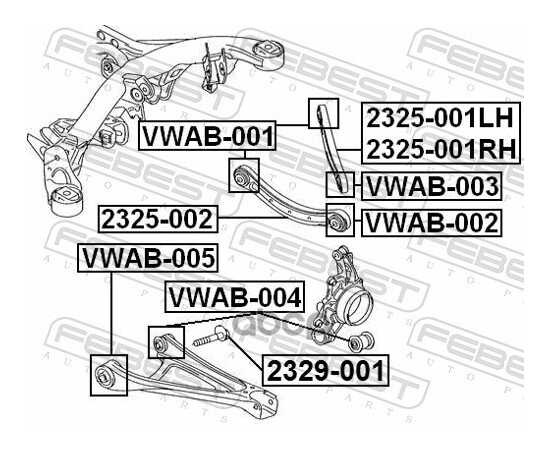 Купить БОЛТ С ЭКСЦЕНТРИКОМ AUDI Q7 2006-2015 FEBEST 2329-001