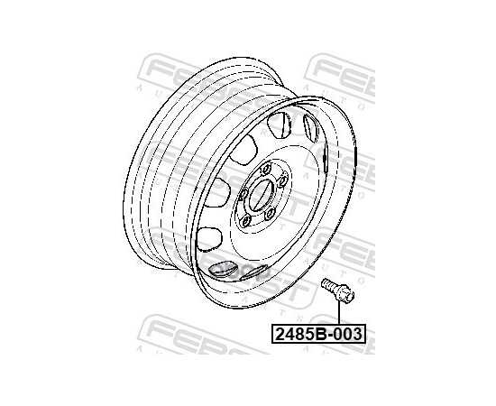 Купить БОЛТ КОЛЕСНЫЙ RENAULT LOGAN, SANDERO 2485B-003