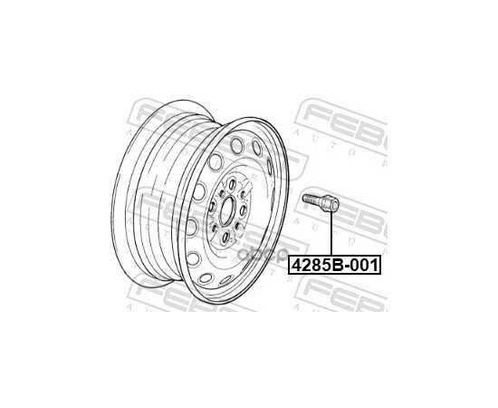 Купить БОЛТ КОЛЕСНЫЙ LADA 2108 1984-2003 FEBEST 4285B-001