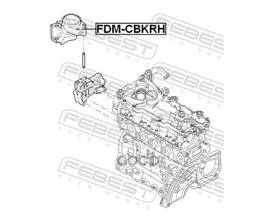 Купить ОПОРА ДВИГАТЕЛЯ ПРАВАЯ FORD FIESTA/FUSION (CBK) 2001-2008 FDM-CBKRH