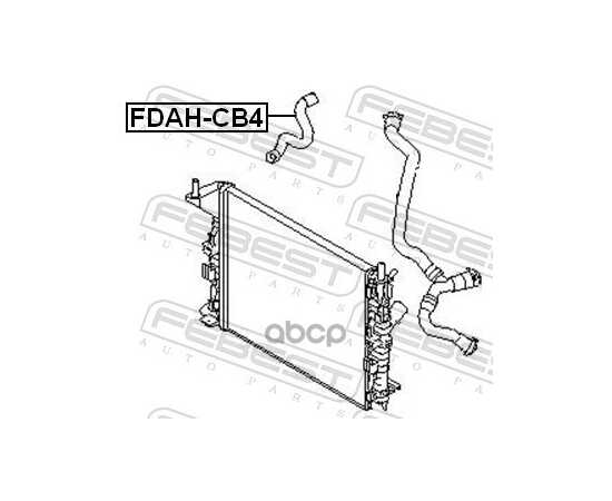 Купить ПАТРУБОК СИСТЕМЫ ОХЛАЖДЕНИЯ FORD FOCUS CB4 2008-2011 [EU] FEBEST FDAH-CB4