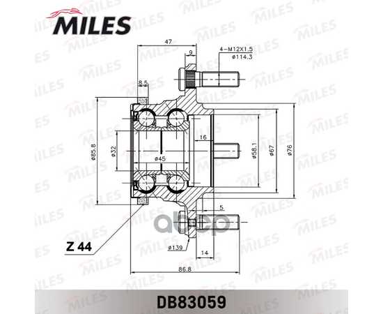 Купить СТУПИЦА КОЛЕСА ЗАДНЯЯ С ПОДШИПНИКОМ HYUNDAI ELANTRA/KIA CERATO 01-09 (SKF VKBA6844) DB83059