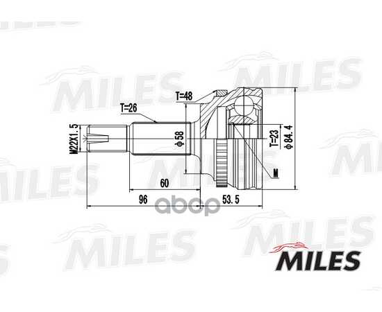 Купить ШРУС НАРУЖНЫЙ TOYOTA COROLLA 1.3 92-97 (С ABS) (GKN 305308) GA20473