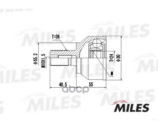 Купить ШРУС НАРУЖНЫЙ MAZDA 3 2.3 03- (GKN 306217) GA20209