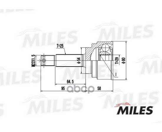 Купить ШРУС НАРУЖНЫЙ MITSUBISHI PAJERO PININ 1.8-2.0 98-07 (С ABS) АКПП (GSP 839136) GA20276