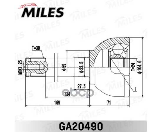 Купить ШРУС НАРУЖНЫЙ TOYOTA LAND CRUISER 80 4.2-4.5 90-97 (GKN 303318) GA20490