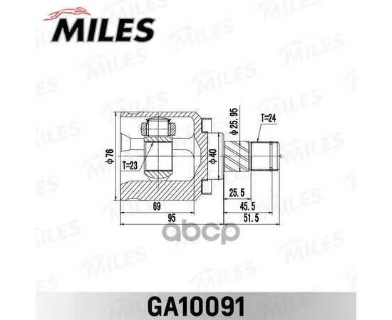 Купить ШРУС ВНУТРЕННИЙ NISSAN PRIMERA P12 01-07 GA10091