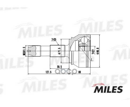 Купить ШРУС НАРУЖНЫЙ CITROEN JUMPER/FIAT DUCAT/PEUGEOT BOXER 06- (GKN 304601) GA20067