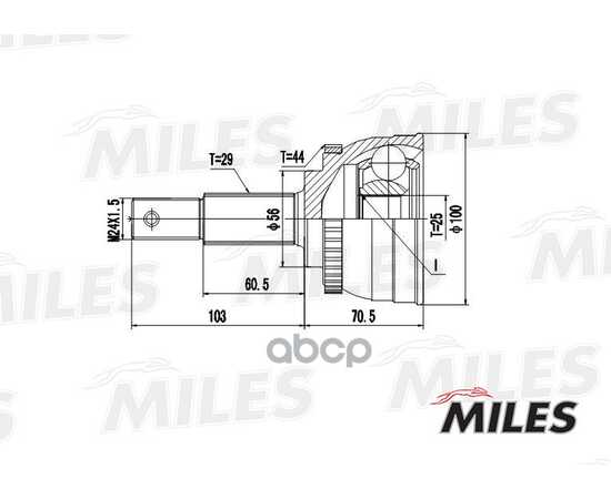 Купить ШРУС НАРУЖНЫЙ NISSAN X-TRAIL 2.0 00- (GKN 304821) GA20340