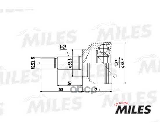 Купить ШРУС НАРУЖНЫЙ RENAULT LAGUNA 1.8-2.0 01- (SKF VKJA5382) GA20390