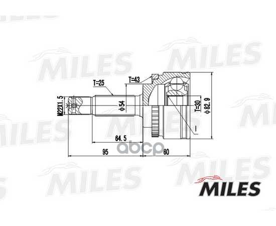 Купить ШРУС НАРУЖНЫЙ MITSUBISHI COLT 1.6 96-05 (С ABS) (GKN 304324) GA20258