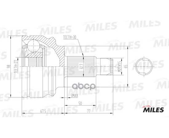 Купить ШРУС НАРУЖНЫЙ BMW X5(E53) 00-07 (GKN 304495) GA20042