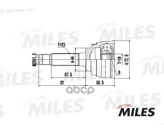 Купить ШРУС НАРУЖНЫЙ DAEWOO TICO 0.8 95- (GKN 302984) GA20084