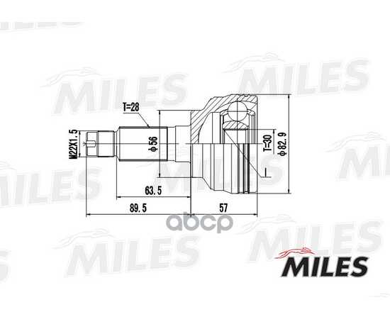 Купить ШРУС НАРУЖНЫЙ MAZDA 626 1.8/2.0 97-02 (GKN 303371) GA20228