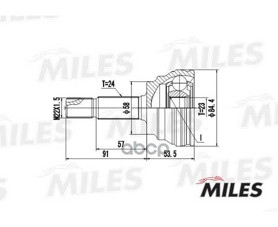 Купить ШРУС НАРУЖНЫЙ TOYOTA ECHO/YARIS/SCION XB/FUNCARGO/PLATZ 1.5 99-06 (GSP 859038) GA20483