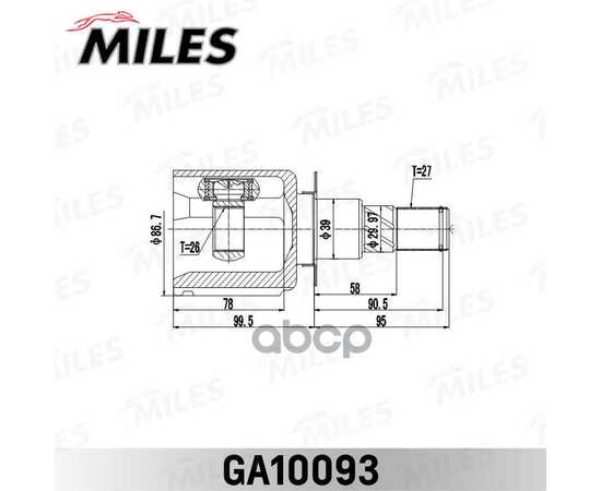 Купить ШРУС ВНУТРЕННИЙ NISSAN PATHFINDER R51M 2005-2013 GA10093