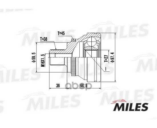 Купить ШРУС НАРУЖНЫЙ AUDI 100/80/A6/V8 2.5D-4.2 88-97 (GKN 301957) GA20008