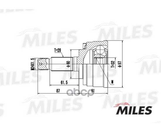 Купить ШРУС НАРУЖНЫЙ HONDA CR-V 2.0 02-06 (GKN 304308) GA20152