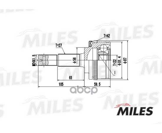 Купить ШРУС НАРУЖНЫЙ NISSAN PRIMERA 1.6/2.0 90-96 (С ABS) (GKN 301988) GA20315